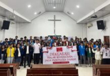 BEM Kristiani Gelar Ibadah Kebangsaan: Deklarasi Tolak Kerusuhan, Jaga Indonesia Mahasiswa Kristiani menggelar Ibadah Kebangsaan dan Deklarasi Tolak Kerusuhan di Jakarta
